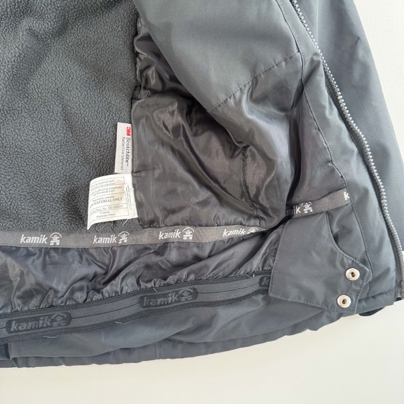 KAMIK Weatherproof Insulated Fleece Lined Ski Snowboard Jacket Grey Boy SZ 16 - Picture 7 of 12